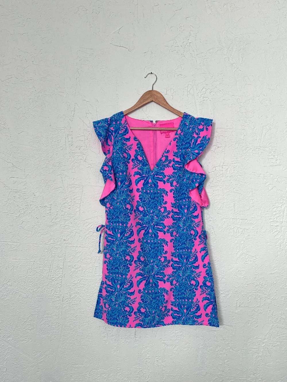 Lilly Pulitzer Blue Pink Sleeveless Skort Romper Size 8